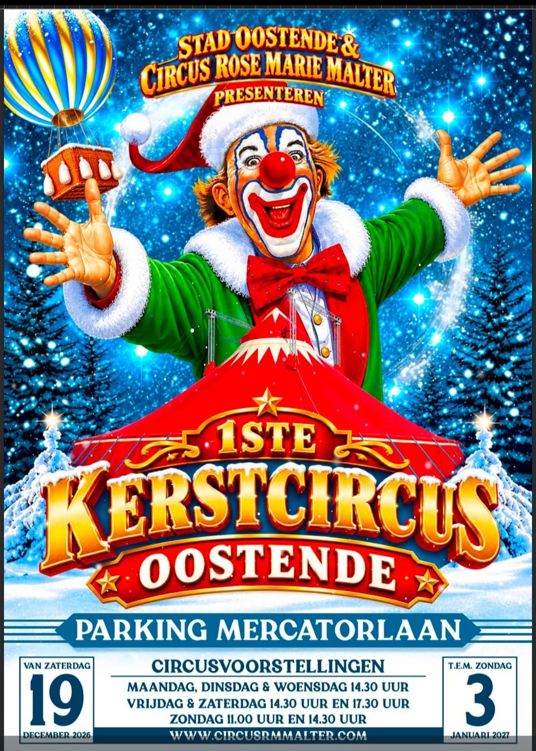 Wintercircus Affiche - Circus Rose Marie Malter